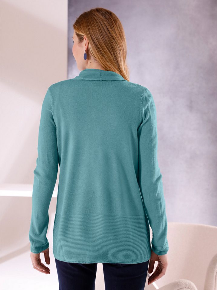 Sieh an! Strickjacke Strickjacke Langarm Jersey – Bild 2 von 3