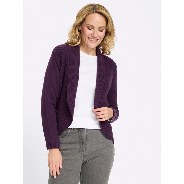 Sieh an! Strickjacke Strickjacke Langarm Jersey