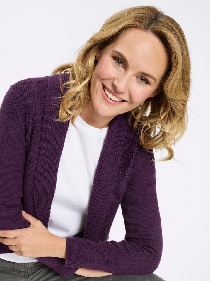 Sieh an! Strickjacke Strickjacke Langarm Jersey – Bild 5 von 5