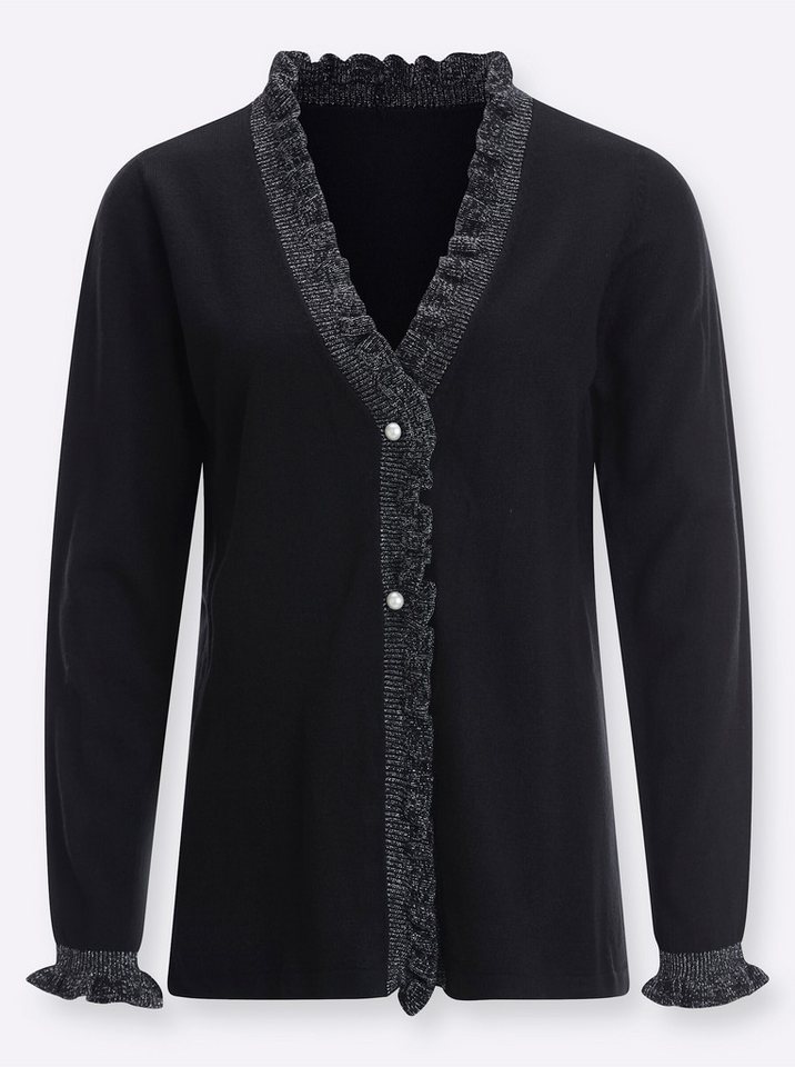 Sieh an! Strickjacke Strickjacke Langarm Jersey – Bild 4 von 4