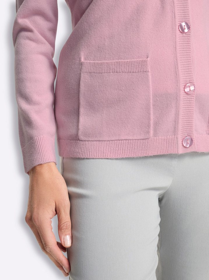 Sieh an! Strickjacke Strickjacke Langarm Jersey – Bild 4 von 5