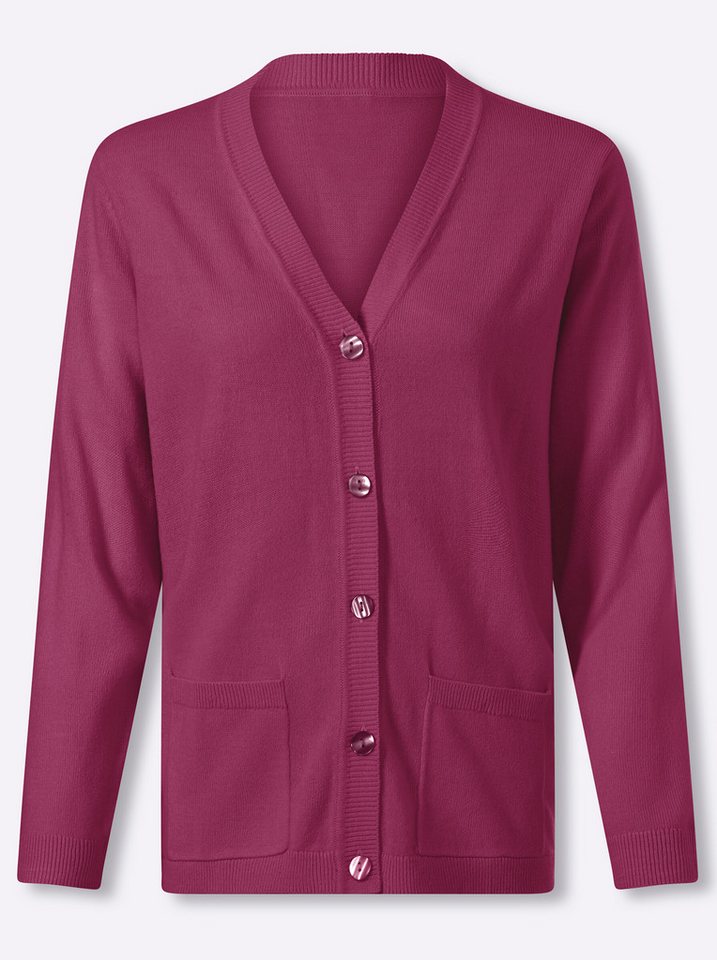 Sieh an! Strickjacke Strickjacke Langarm Jersey – Bild 3 von 5