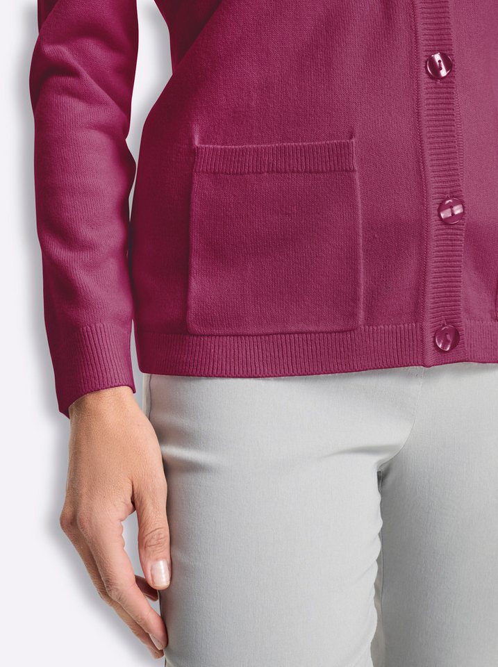 Sieh an! Strickjacke Strickjacke Langarm Jersey – Bild 4 von 5