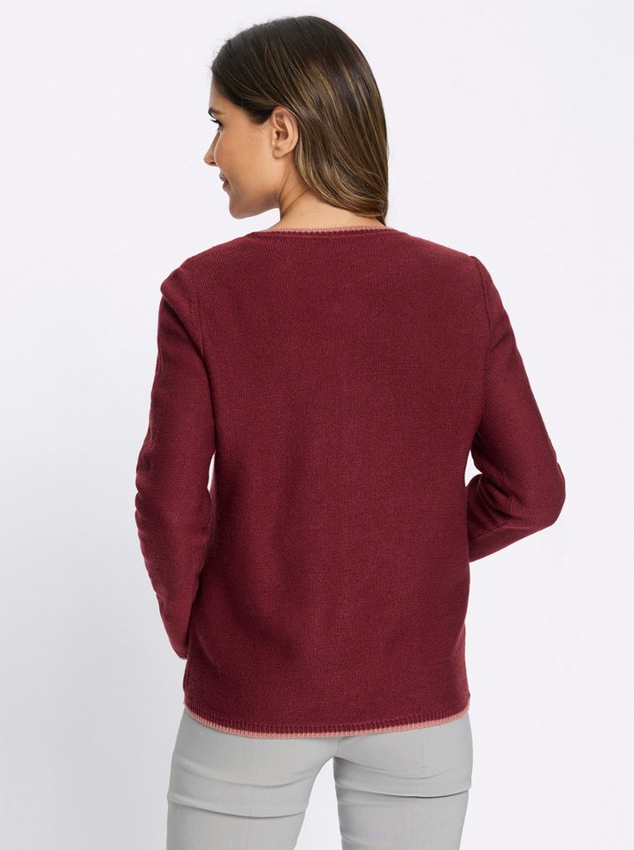 Sieh an! Strickjacke Strickjacke Langarm Links-Strick – Bild 2 von 5