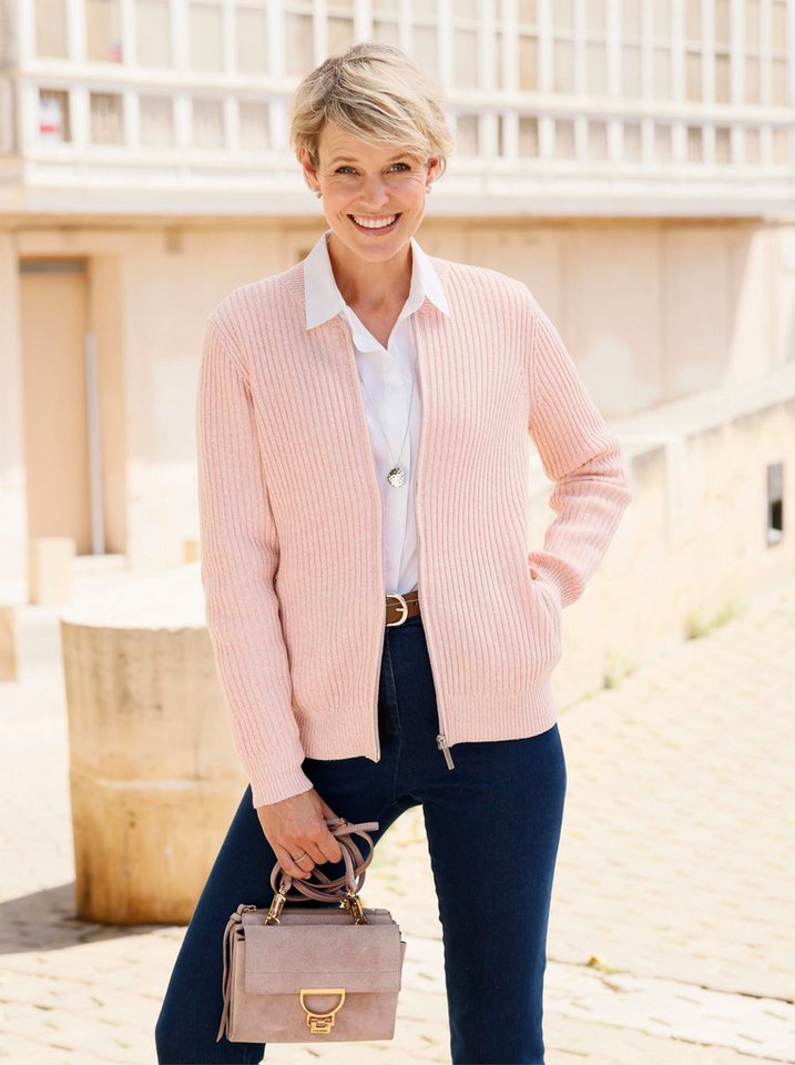 Sieh an! Strickjacke Strickjacke Langarm Ripp – Bild 3 von 4