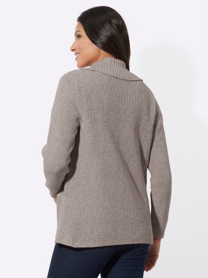 Sieh an! Strickjacke Strickjacke Langarm Ripp, Strukturstrick – Bild 2 von 3