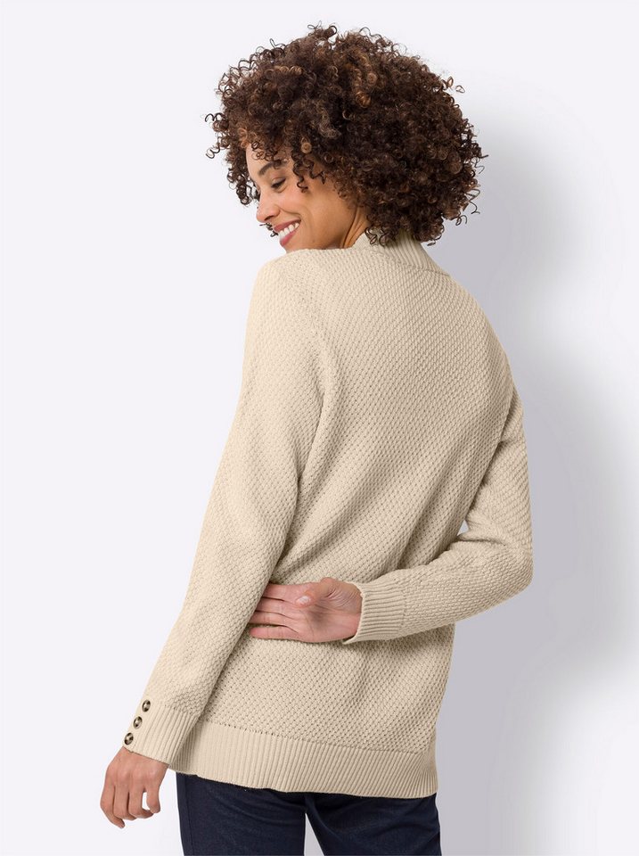 Sieh an! Strickjacke Strickjacke Langarm Strukturstrick – Bild 2 von 4