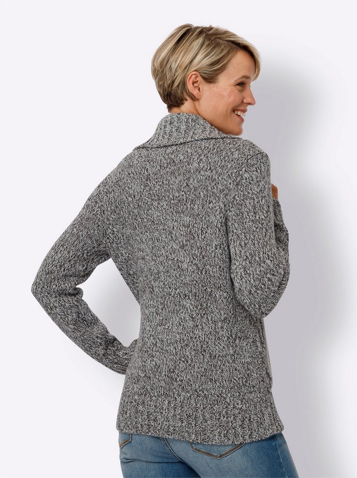Sieh an! Strickjacke Strickjacke Langarm Zopfmuster – Bild 2 von 3