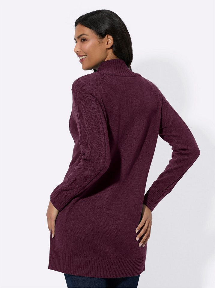 Sieh an! Strickjacke Strickjacke Langarm Zopfmuster – Bild 2 von 3