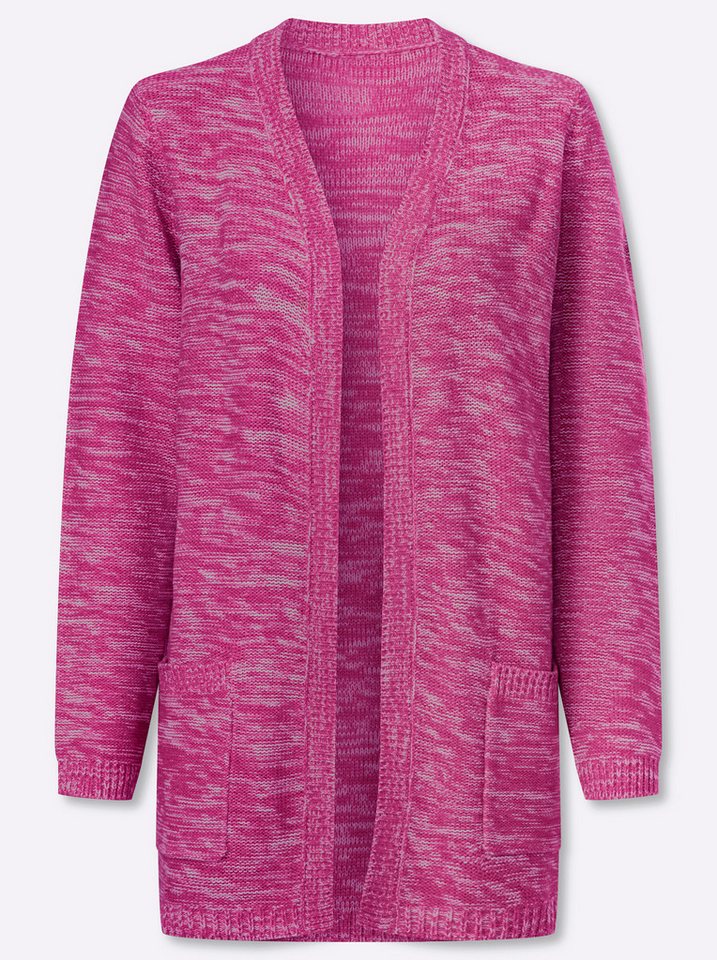 Sieh an! Strickjacke Long-Strickjacke Langarm Links-Strick – Bild 3 von 5