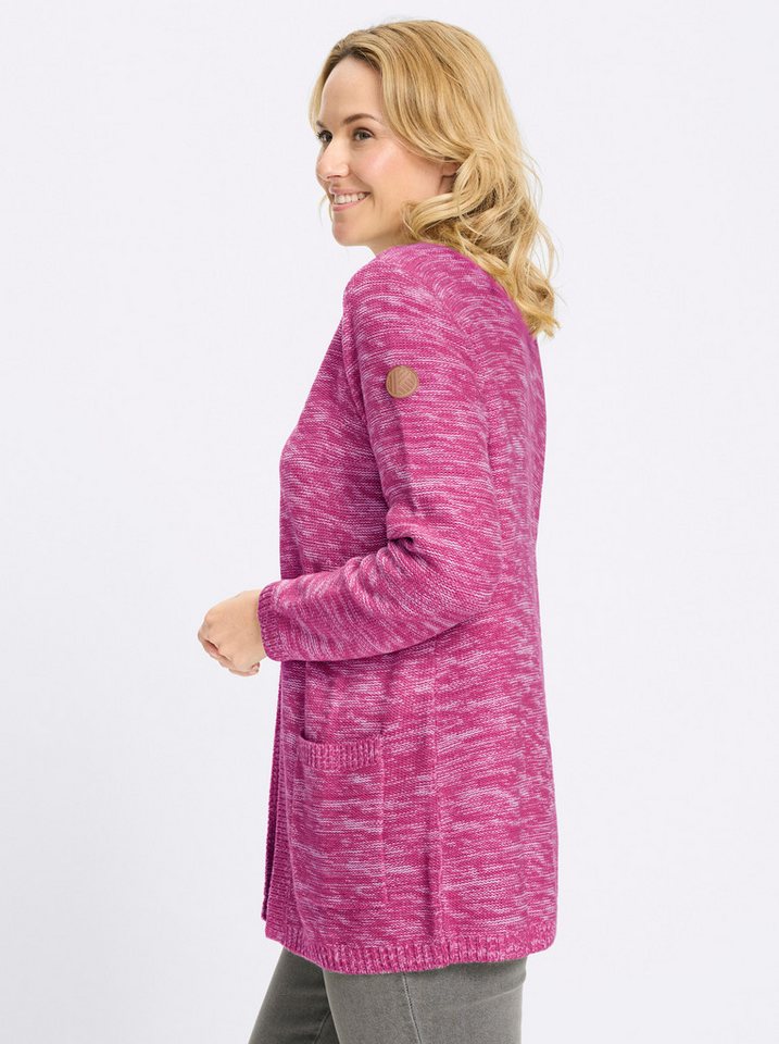Sieh an! Strickjacke Long-Strickjacke Langarm Links-Strick – Bild 5 von 5