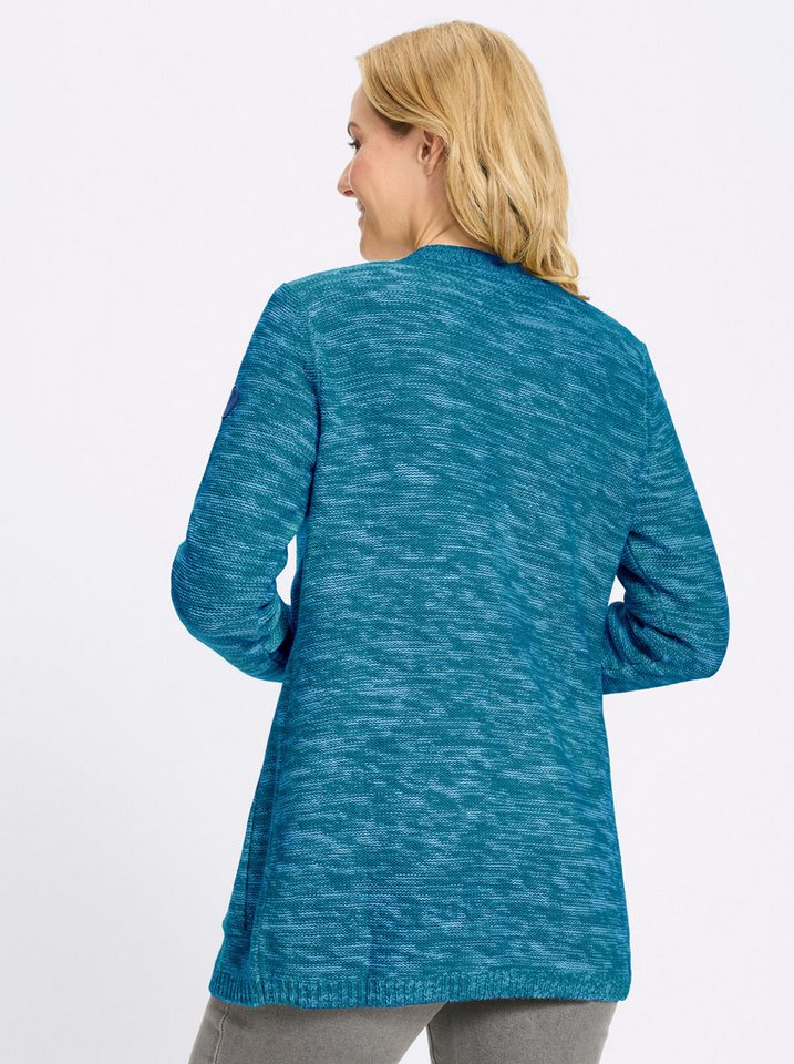 Sieh an! Strickjacke Long-Strickjacke Langarm Links-Strick – Bild 2 von 5