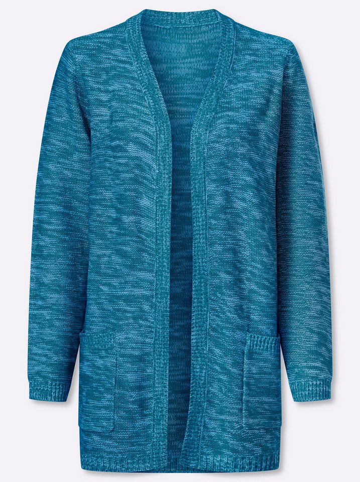 Sieh an! Strickjacke Long-Strickjacke Langarm Links-Strick – Bild 3 von 5