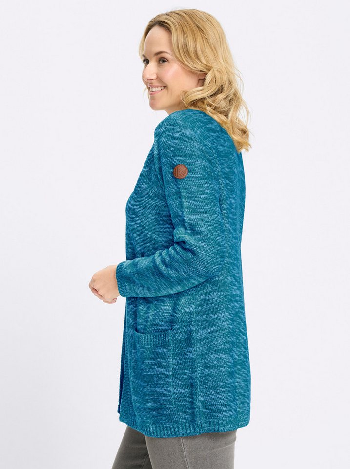 Sieh an! Strickjacke Long-Strickjacke Langarm Links-Strick – Bild 4 von 5