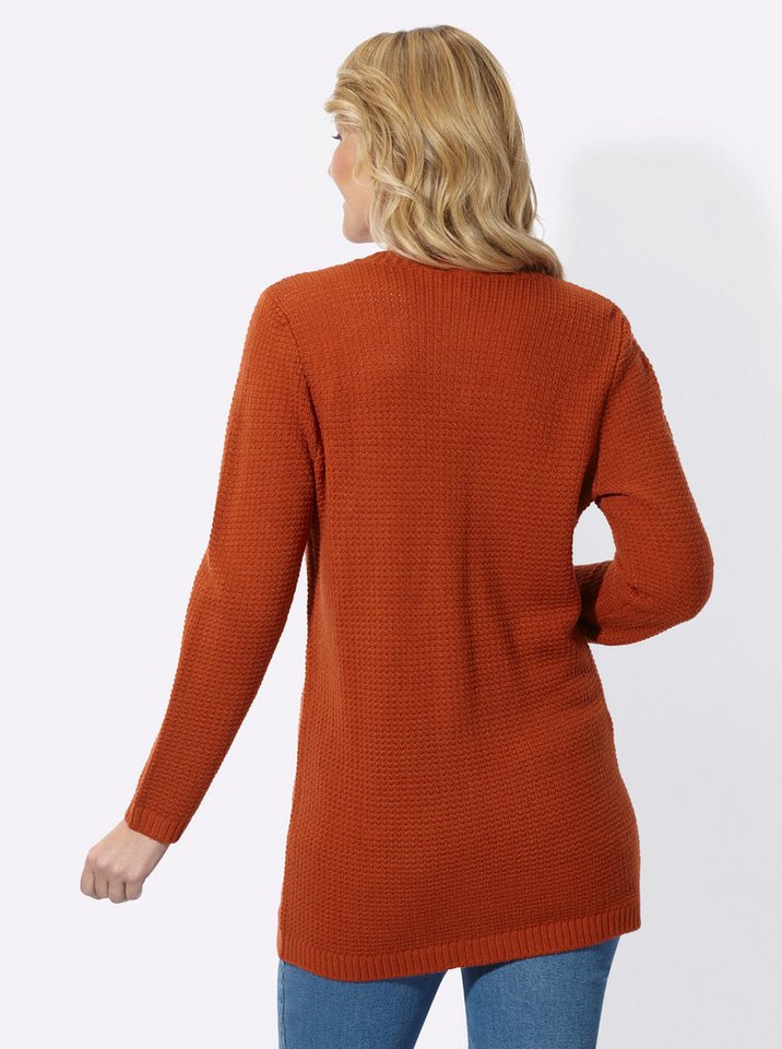 Sieh an! Strickjacke Long-Strickjacke Langarm Strukturstrick – Bild 2 von 5