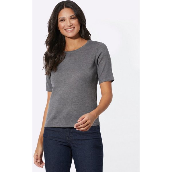 Sieh an! Strickpullover Kurzarm-Pullover Kurzarm Jersey