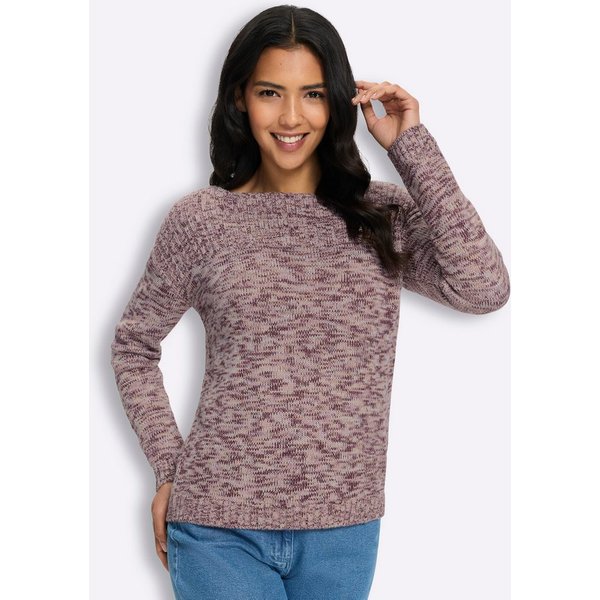 Sieh an! Strickpullover Langarm-Pullover Langarm Grobstrick, Ripp