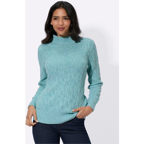 Sieh an! Strickpullover Langarm-Pullover Langarm Mustermix gestrickt