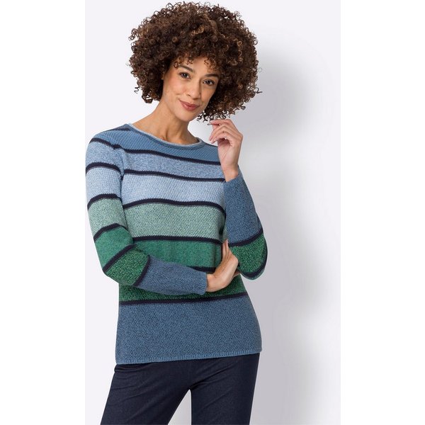 Sieh an! Strickpullover Langarm-Pullover Langarm Mustermix gestrickt