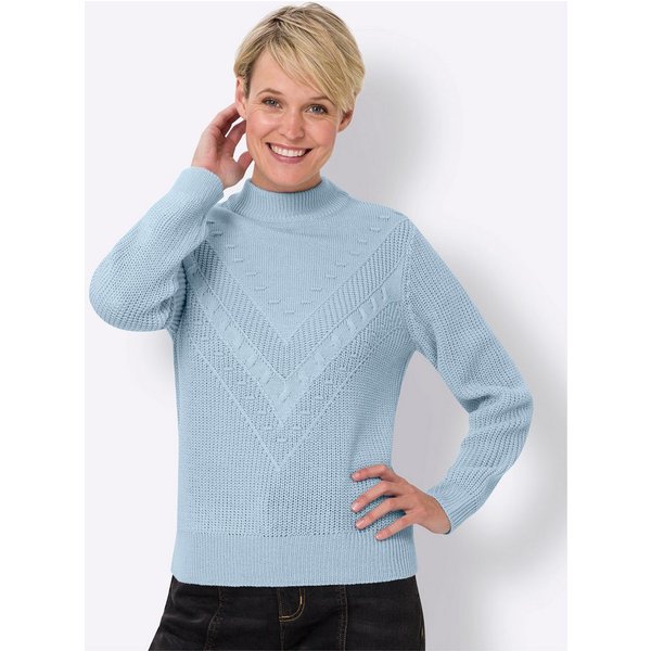 Sieh an! Strickpullover Langarm-Pullover Langarm Ripp