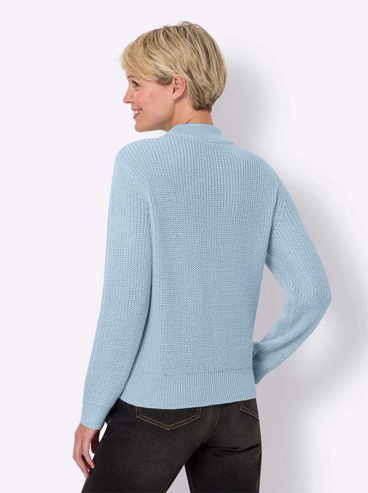 Sieh an! Strickpullover Langarm-Pullover Langarm Ripp – Bild 2 von 3