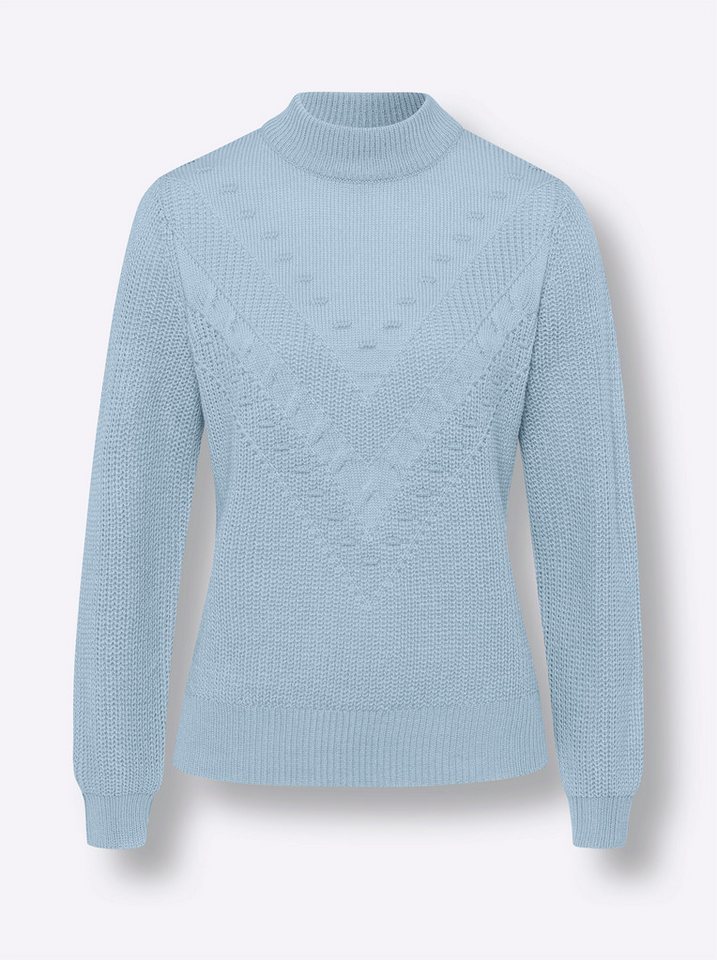 Sieh an! Strickpullover Langarm-Pullover Langarm Ripp – Bild 3 von 3