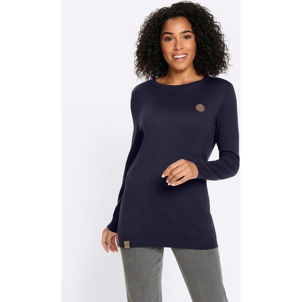 Sieh an! Strickpullover Longpullover Langarm Jersey