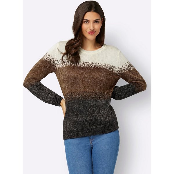 Sieh an! Strickpullover Pullover Langarm Jacquard, Jersey