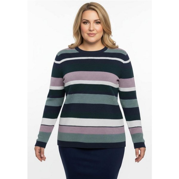 Sieh an! Strickpullover Pullover Langarm Strukturstrick