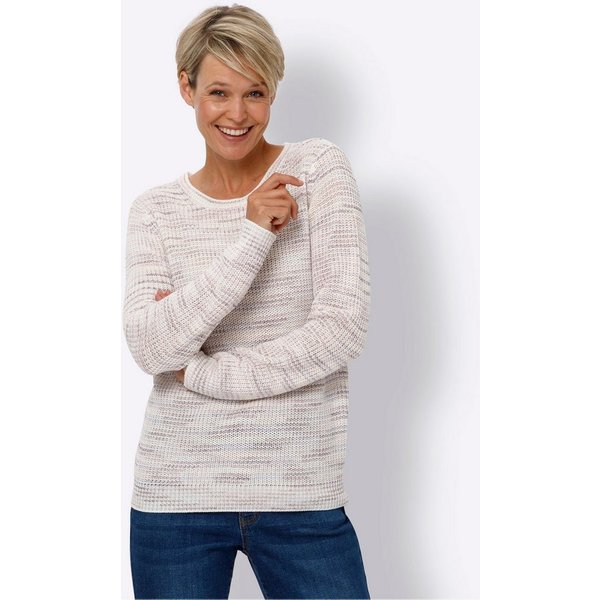 Sieh an! Strickpullover Rundhals-Pullover Langarm