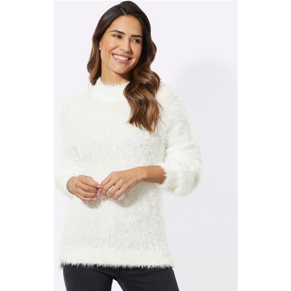 Sieh an! Strickpullover Stehkragen-Pullover Langarm Jersey