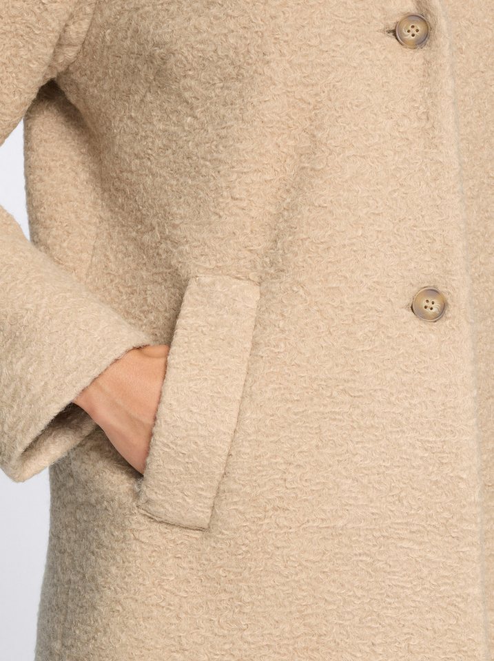Sieh an! Winterjacke Bouclé-Jacke Langarm – Bild 5 von 5