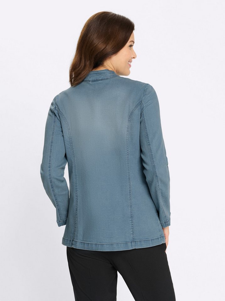 Sieh an! Winterjacke Jeans-Jacke Langarm – Bild 2 von 5