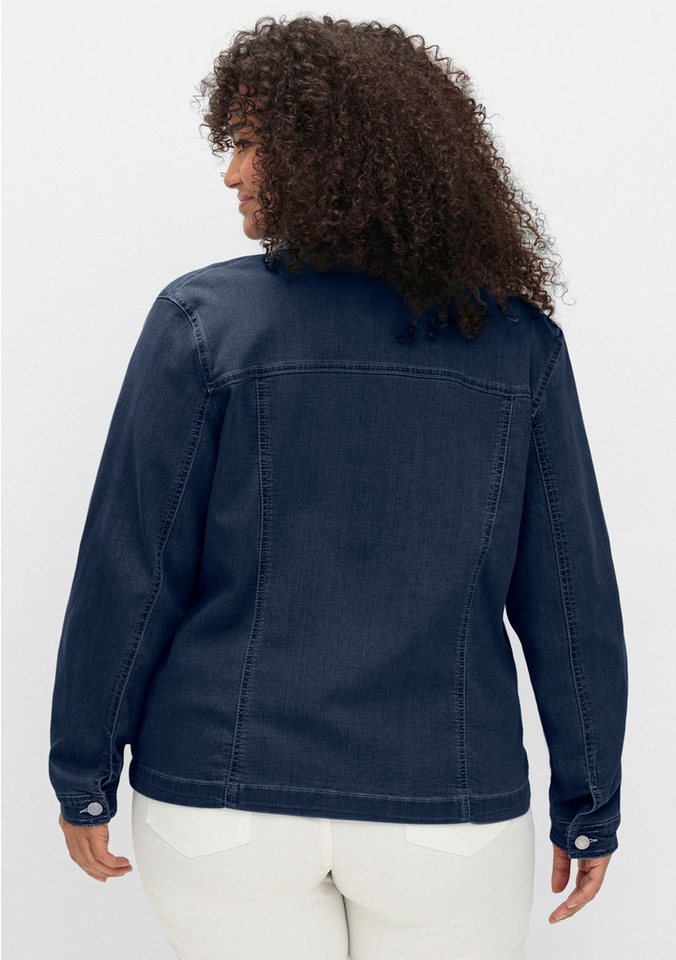 Sieh an! Winterjacke Jeans-Jacke Langarm – Bild 2 von 5