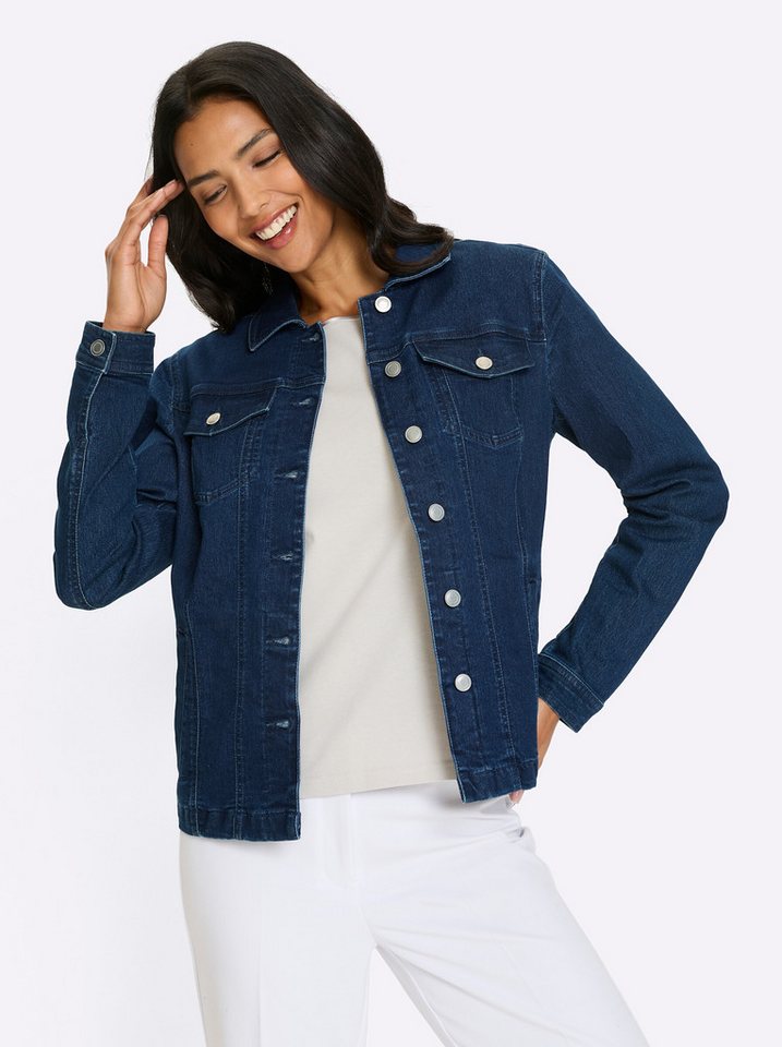 Sieh an! Winterjacke Jeans-Jacke Langarm – Bild 5 von 5