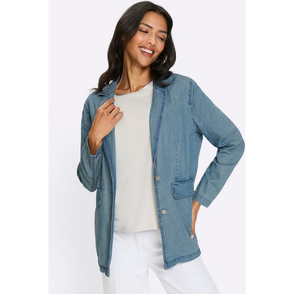 Sieh an! Winterjacke Jeans-Jacke Langarm