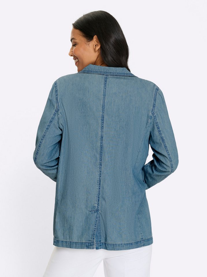 Sieh an! Winterjacke Jeans-Jacke Langarm – Bild 2 von 5