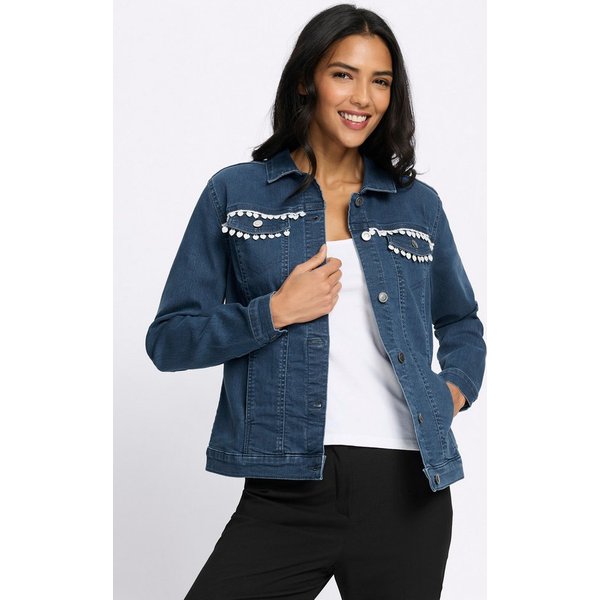 Sieh an! Winterjacke Jeans-Jacke Langarm