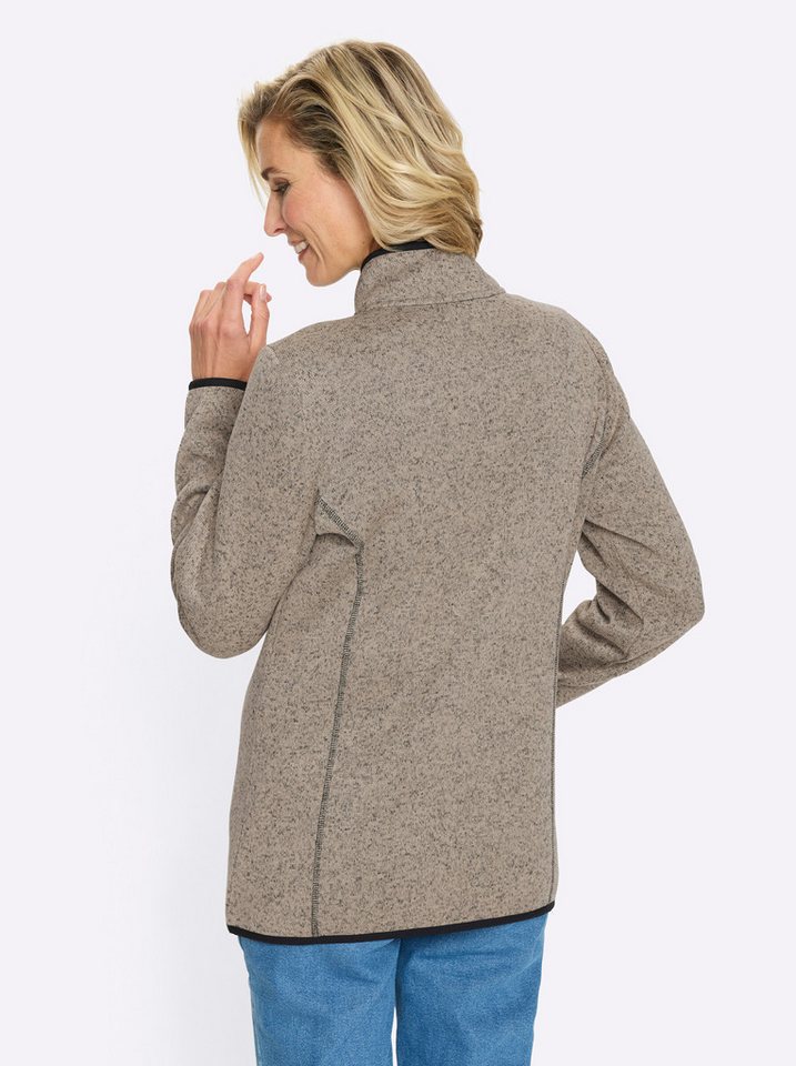 Sieh an! Winterjacke Strickfleece-Jacke Langarm – Bild 2 von 5