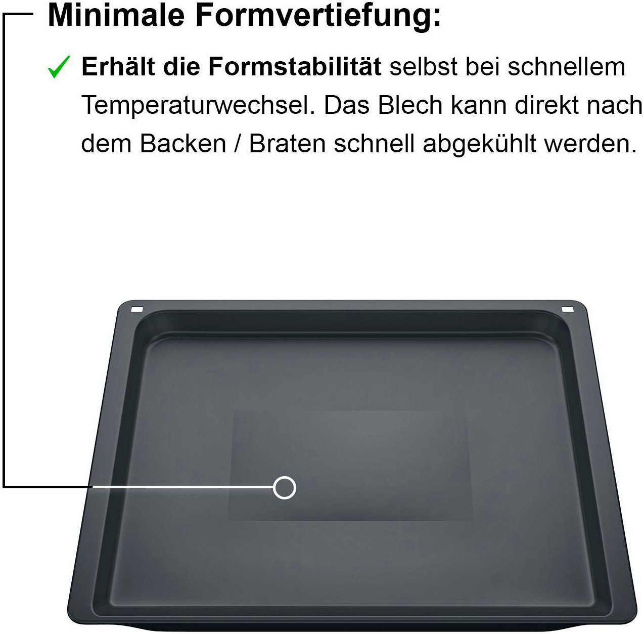 SIEMENS Backblech HZ631070, Stahl – Bild 2 von 5