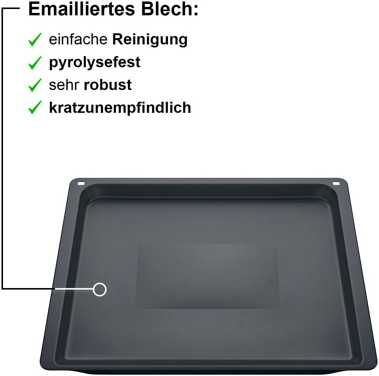 SIEMENS Backblech HZ631070, Stahl – Bild 3 von 5