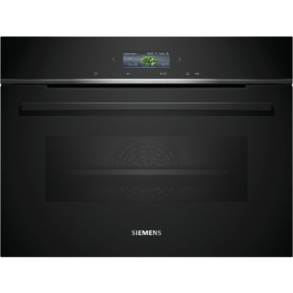SIEMENS Backofen iQ700 CB734G1B1, mit Teleskopauszug nachrüstbar, Intelligentes cookControl Plus & praktischer Kochassistent