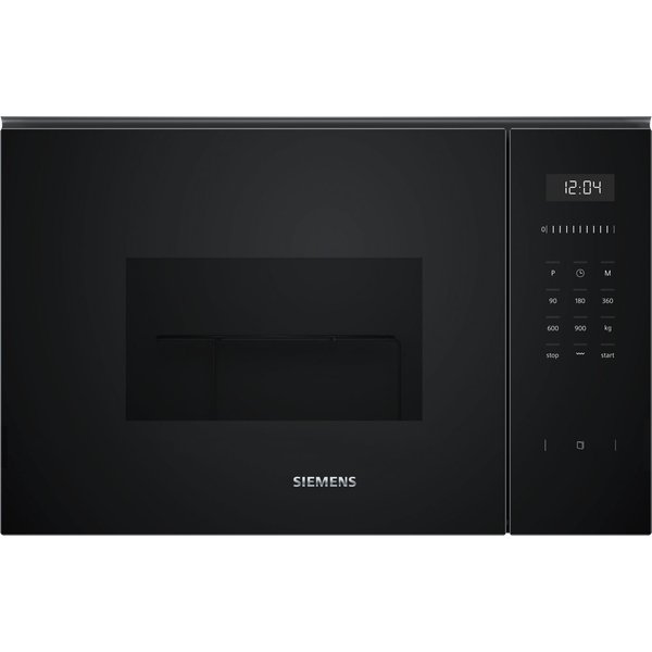 SIEMENS Einbau-Mikrowelle BE555LMB1, Grill, Mikrowelle, 25 l, Schnelles Auftauen, Aufwärmen und perfektes Zubereiten
