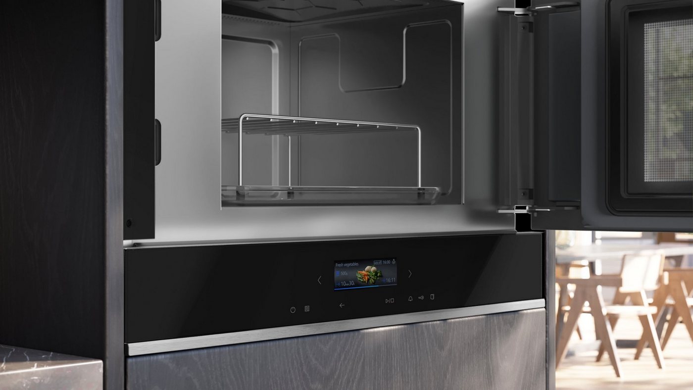 SIEMENS Einbau-Mikrowelle BE732R1B1, Grill, Mikrowelle, 21 l, TouchControl für eine einfach und direkte Auswahl der Heizarten – Bild 4 von 4