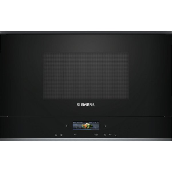 SIEMENS Einbau-Mikrowelle BF722L1B1, Mikrowelle, 21 l, TouchControl Funktion für eine einfache & innovative Bedienung