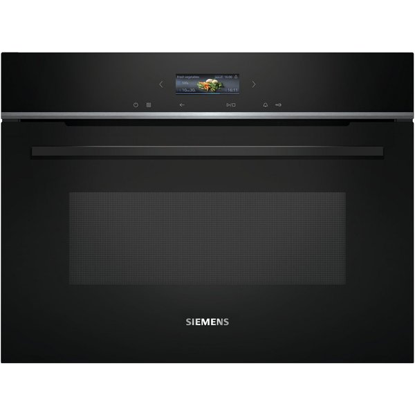 SIEMENS Einbau-Mikrowelle CE732GXB1, Grill, Mikrowelle, 36 l, Leichte humidClean Plus-Reinigung & sanft schließende softClose-Tür