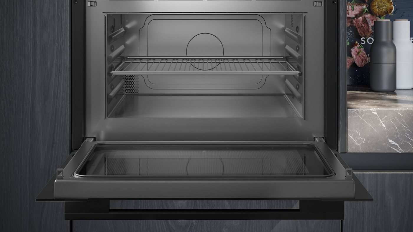 SIEMENS Einbau-Mikrowelle CE732GXB1, Grill, Mikrowelle, 36 l, Leichte humidClean Plus-Reinigung & sanft schließende softClose-Tür – Bild 3 von 4
