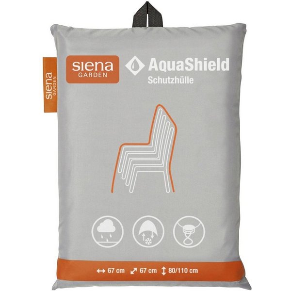 Siena Garden Gartenmöbel-Schutzhülle AquaShield (Stapelstuhlhülle 67x67xH80/110 cm), aus 100% Polyester, 420D, PU-beschichtet