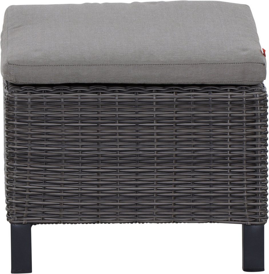 Siena Garden Hocker CORIDO, Gestell Aluminium, Gardino®-Geflecht, matt anthrazit/charcoal-grey – Bild 3 von 5