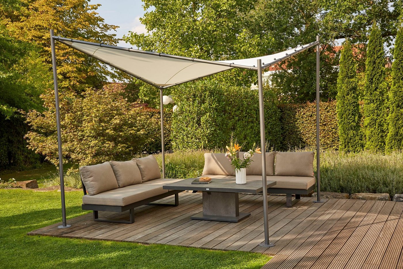 Siena Garden Pavillon-Ersatzdach, 180 g/m², 300 x 300 cm, für Pavillon »Berlino« 300x300 cm – Bild 5 von 5